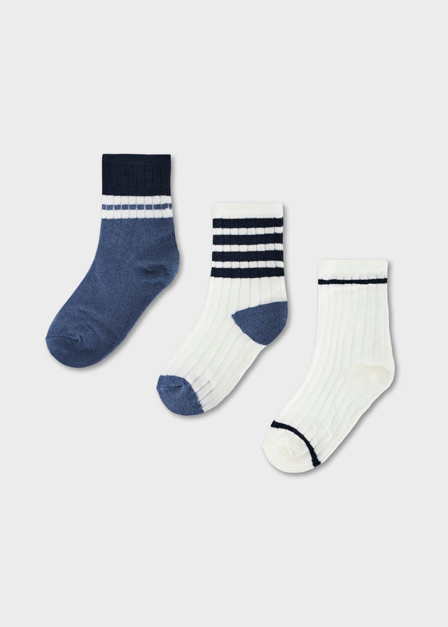 CALZINI IN COTONE CALDO AZZURRO