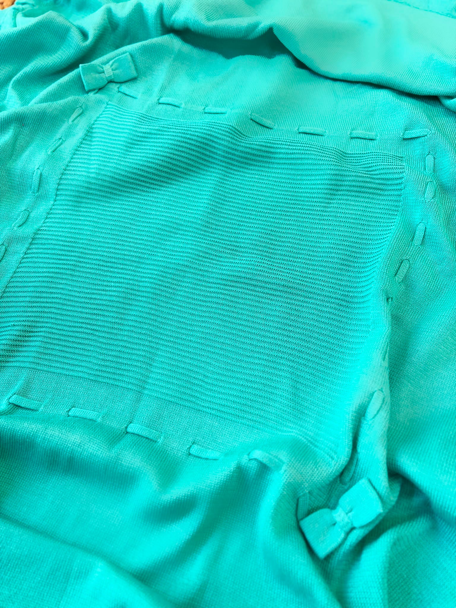 COPERTA 100 % COTONE VERDE TIFFANY