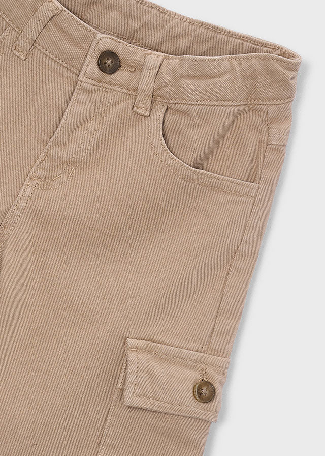 PANTALONE IN COTONE CALDO BEIGE