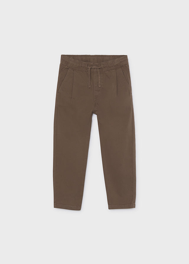 PANTALONE IN COTONE CALDO CACAO