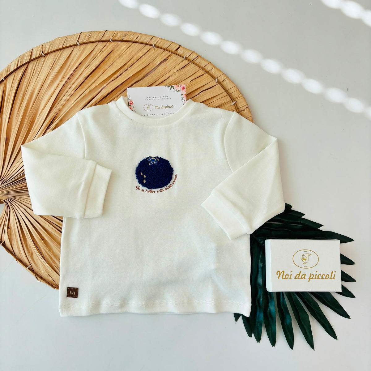 MAGLIA IN COTONE CALDO BLU