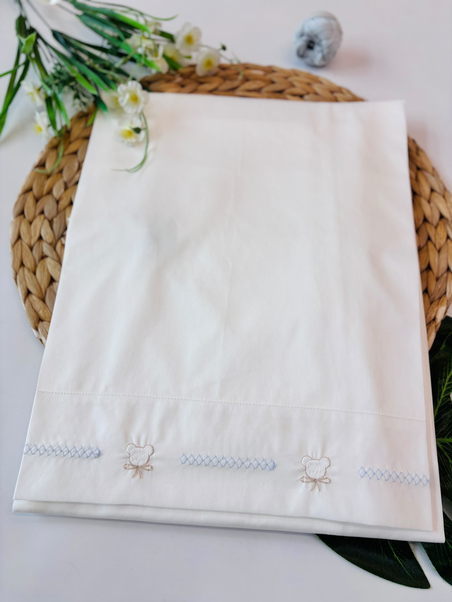 SET LENZUOLA 100% COTONE BIANCO