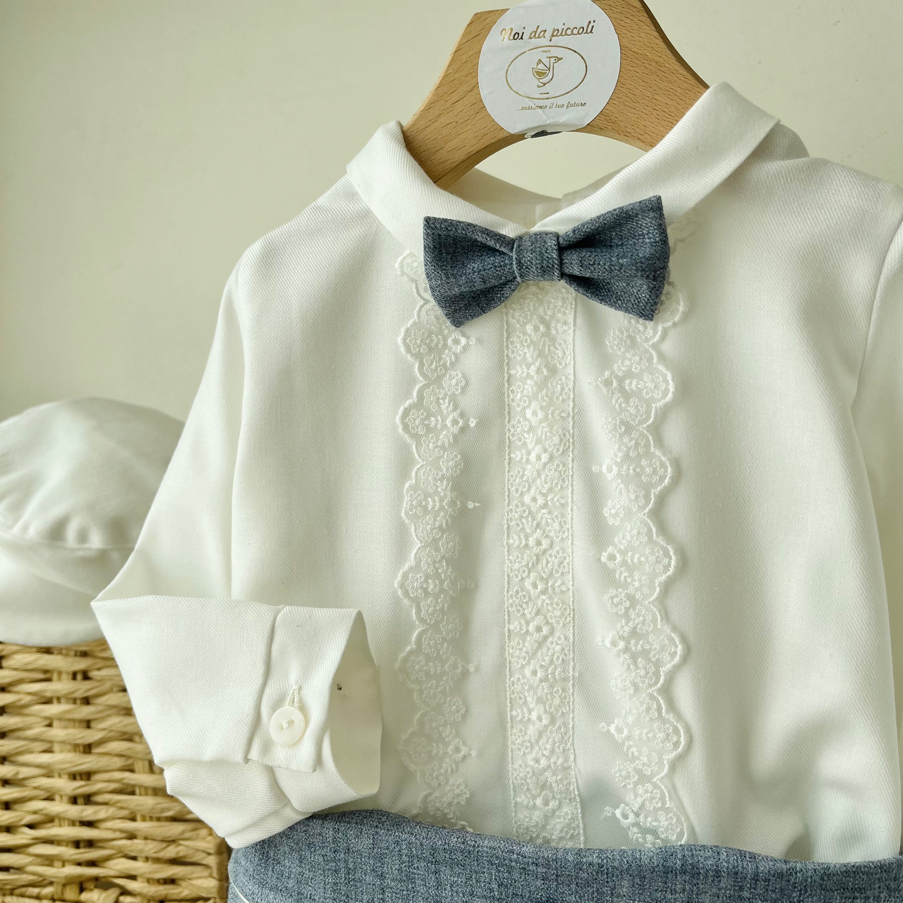 3 PIECE COMPLETE DENIM AND WHITE