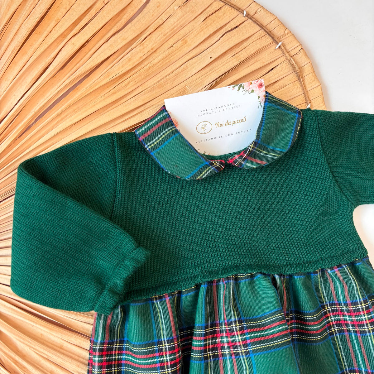 PAGLIACCETTO filato caldo e tartan VERDE