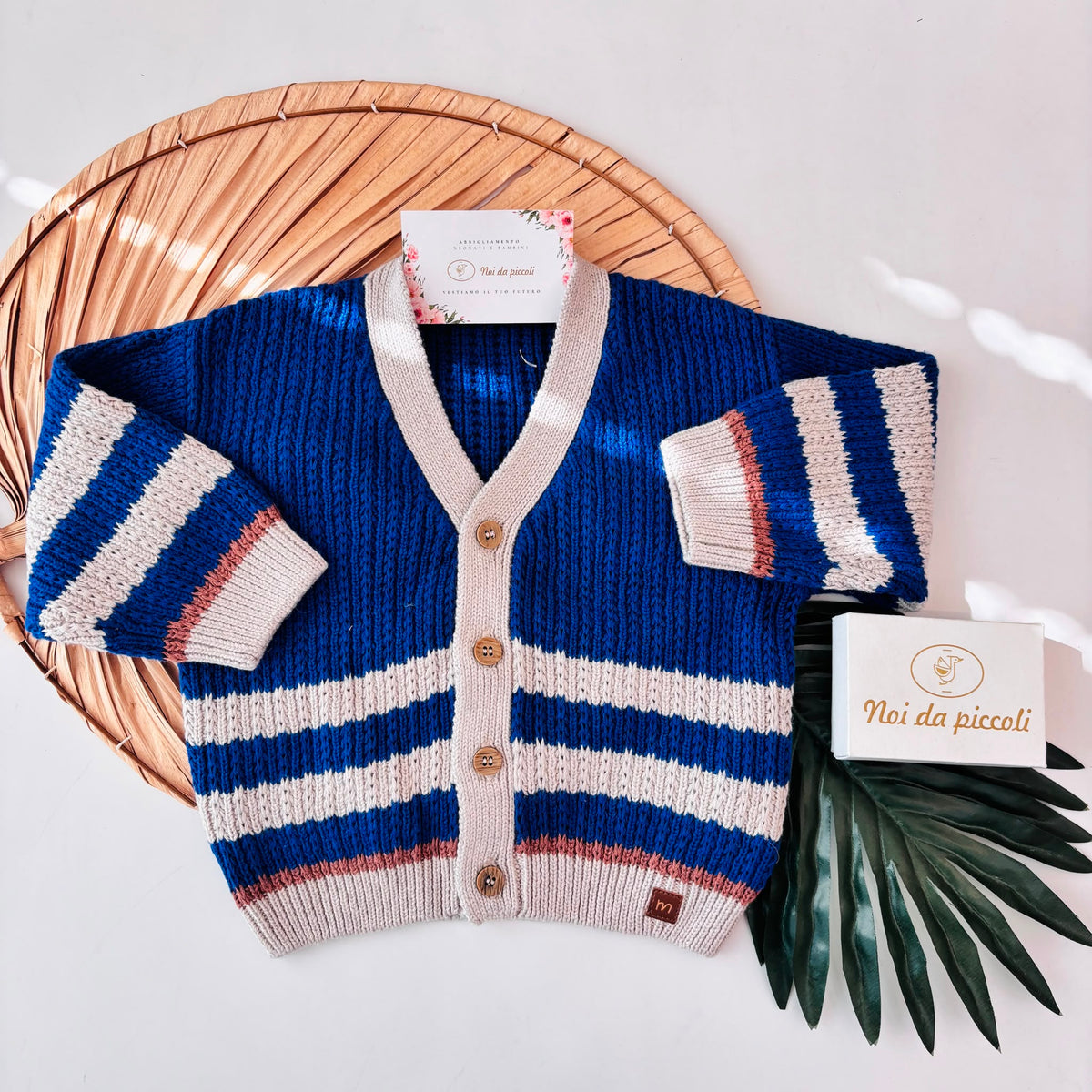 Cardigan IN FILATO CALDO BLU