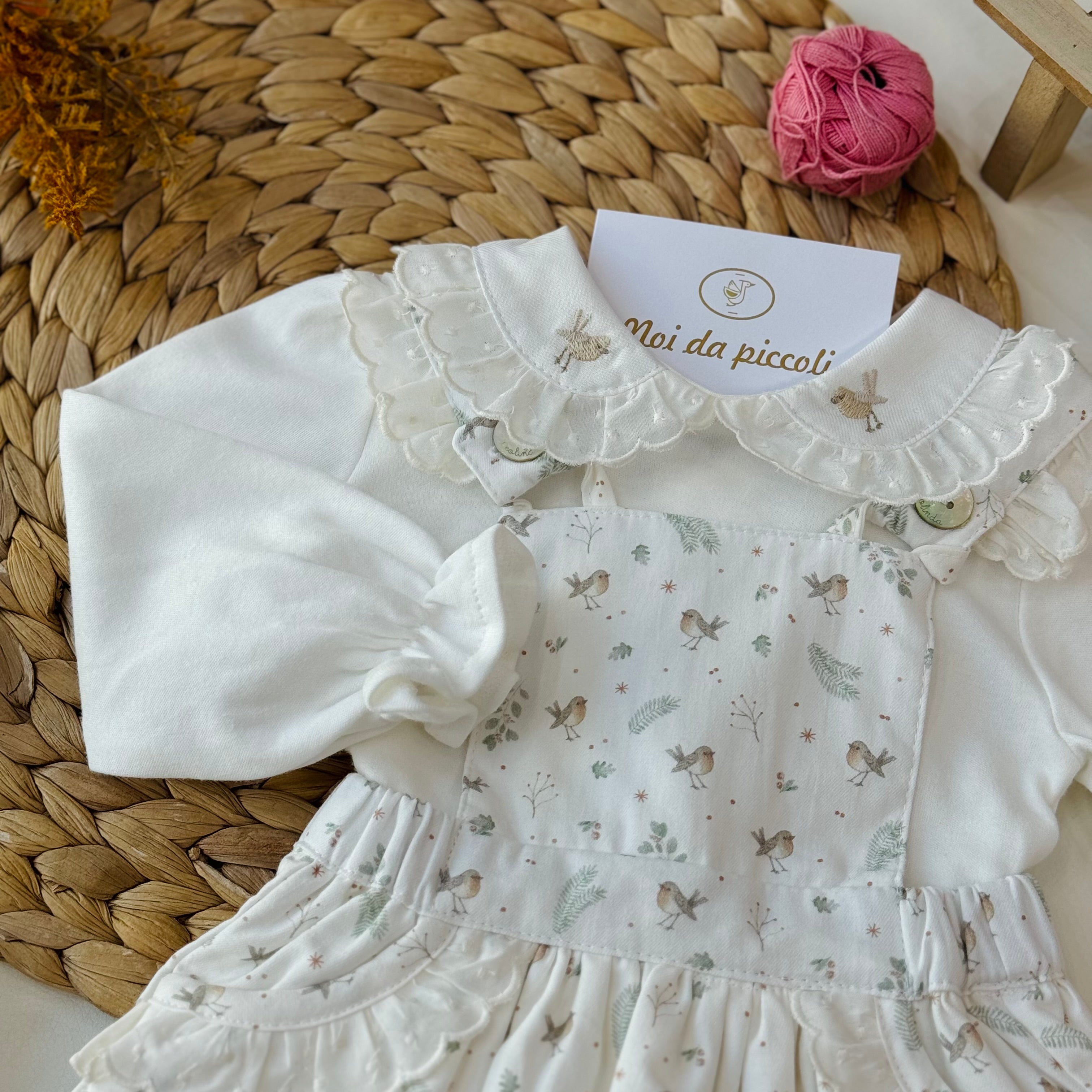 CAMICINA CON VESTINA CALDO COTONE PAJARO