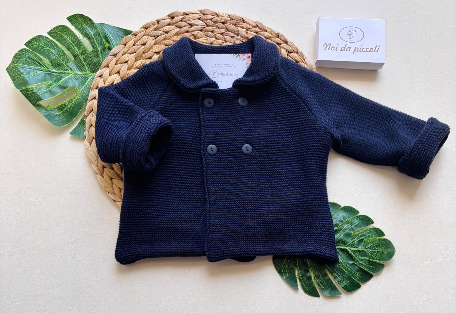 CAPPOTTINO FILATO CALDO BLU