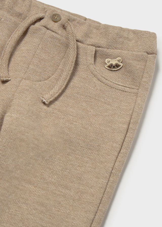 PANTALONE IN COTONE CALDO BEIGE