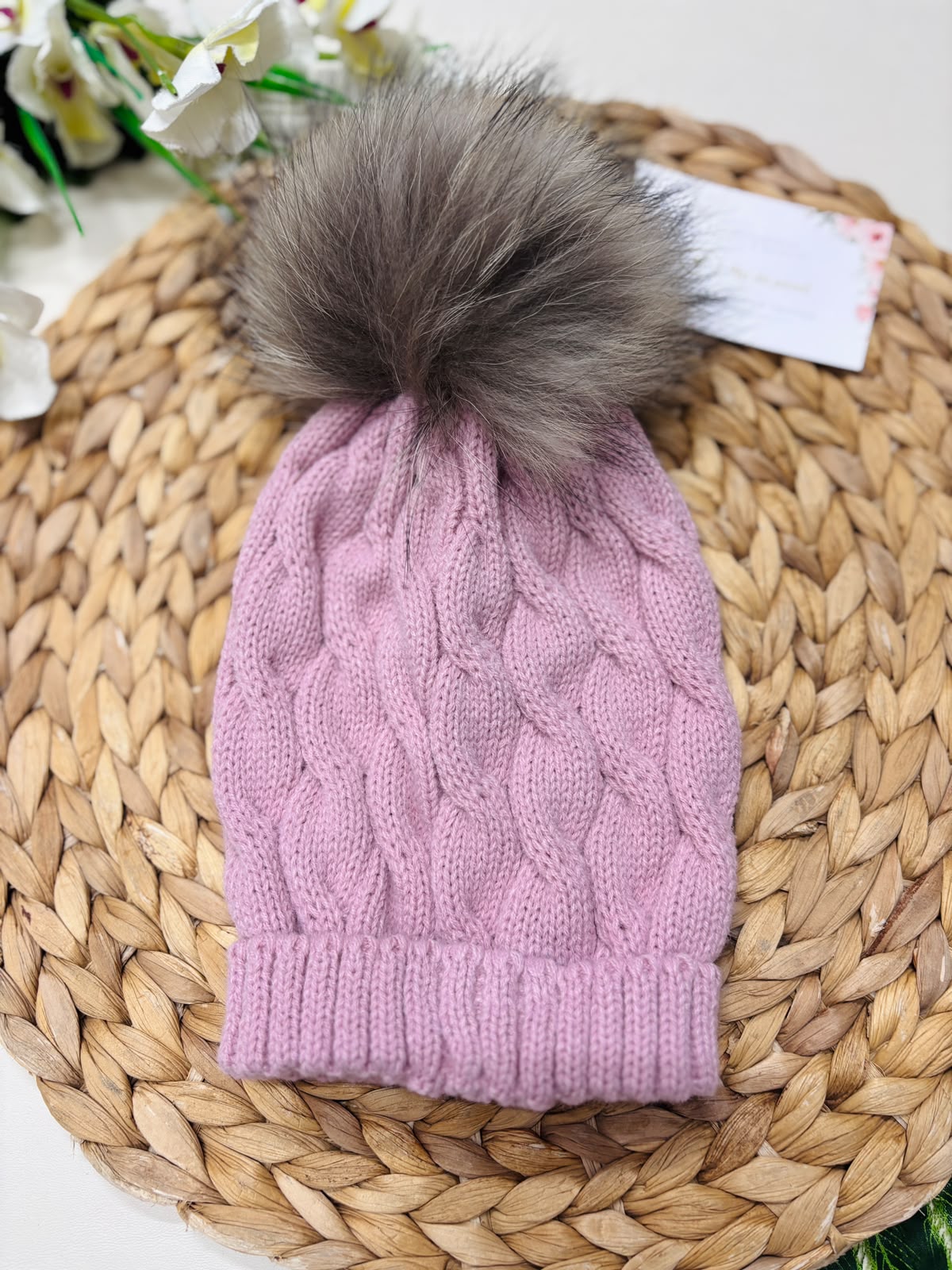 cappellino FILATO CALDO ROSA