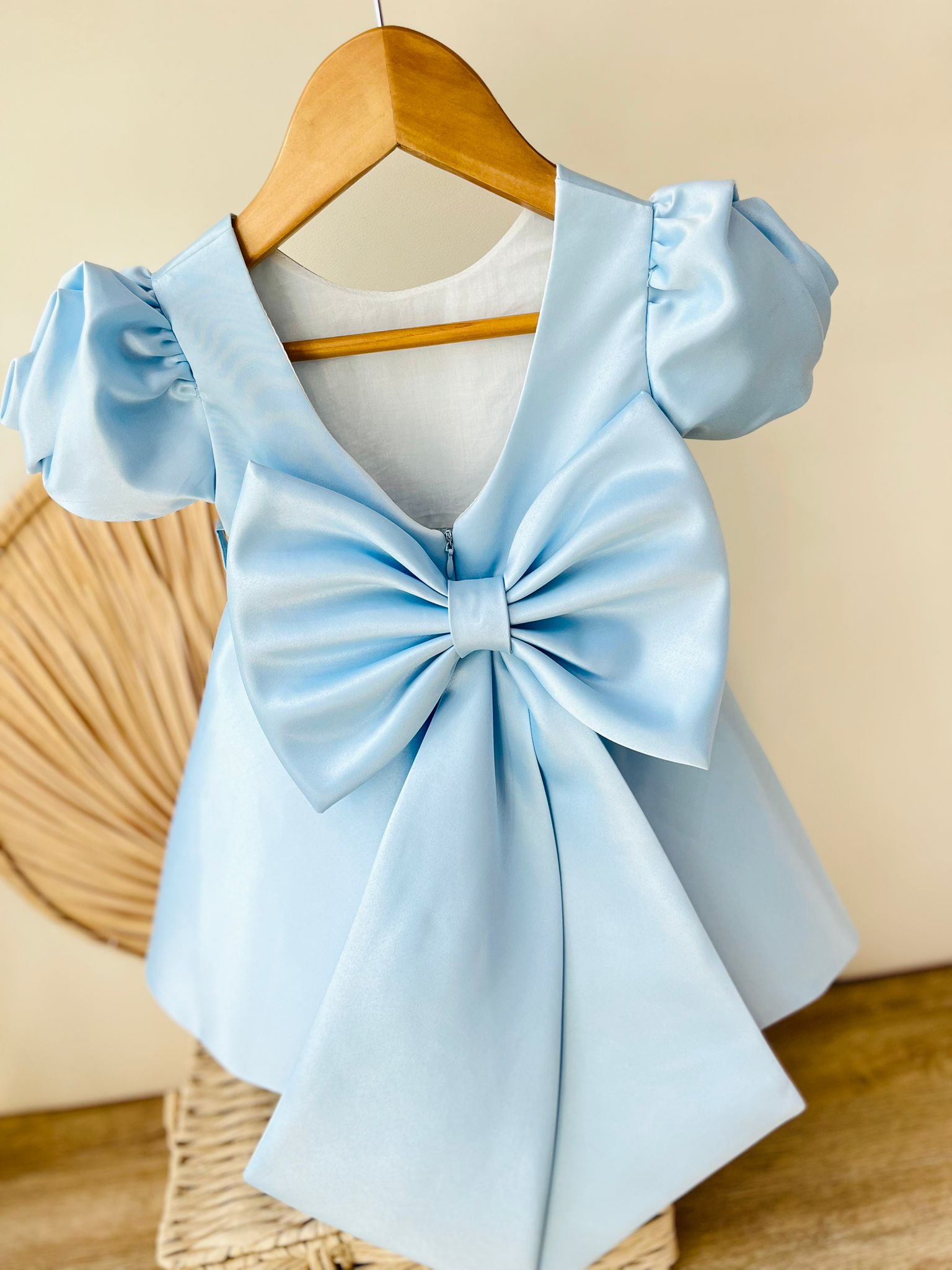 ABITO CERIMONIALE IN RASO CIELO