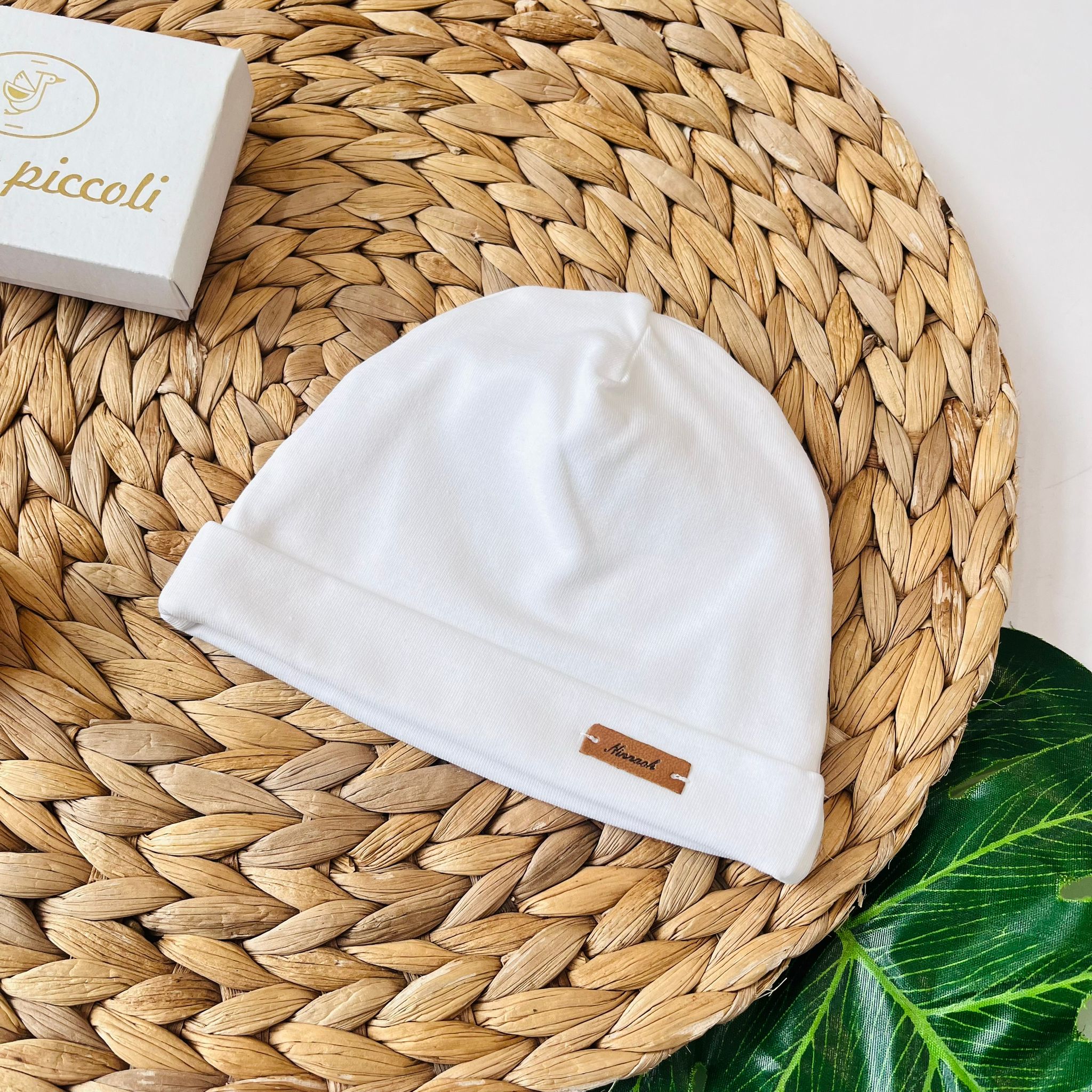 CAPPELLINO 100 % COTONE BIANCO