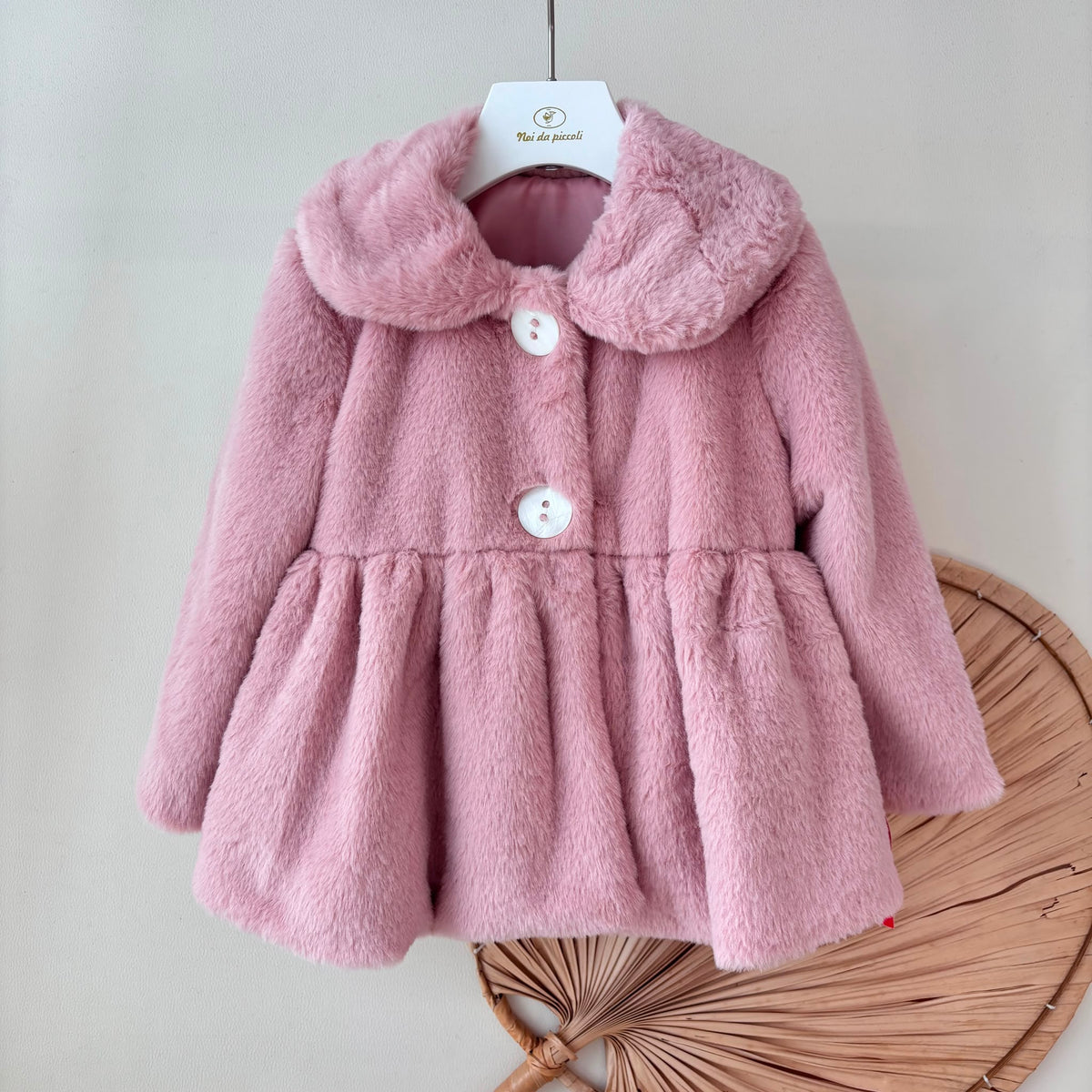 CAPPOTTO IN PELLICCETTA ROSA