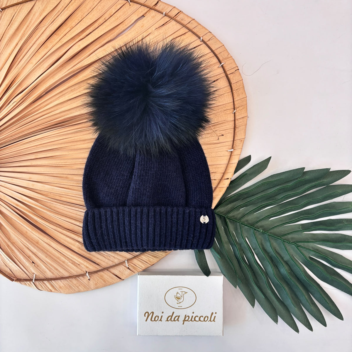CAPPELLO in lana e cashmere BLU