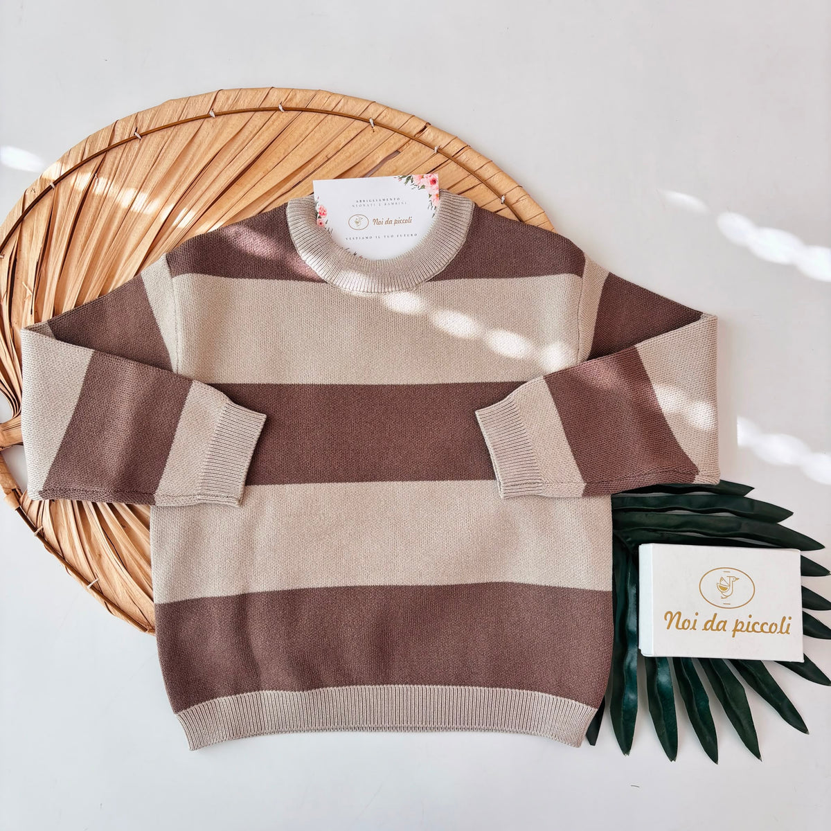 MAGLIONE IN FILATO CALDO BEIGE