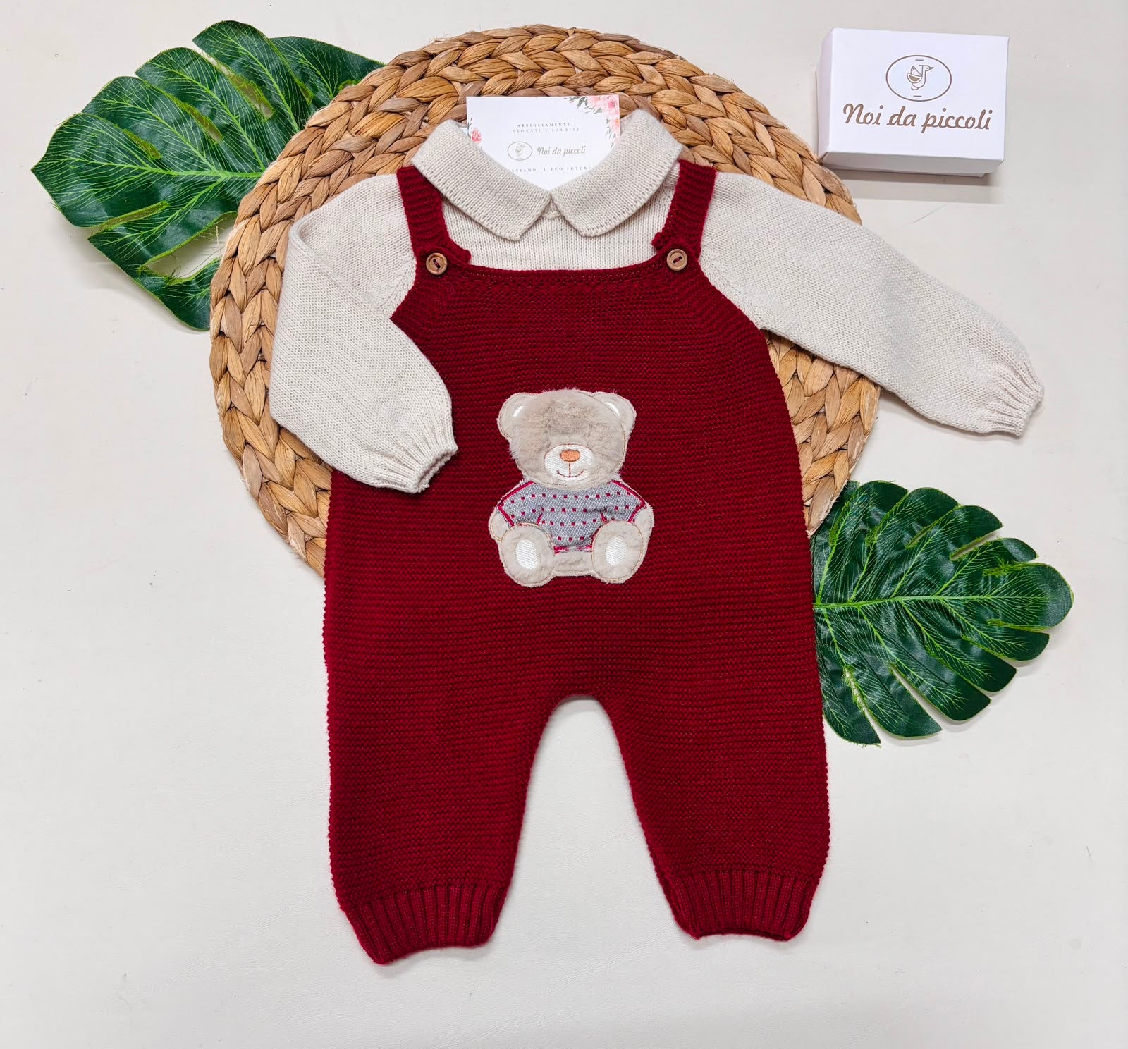 completo 2 pz FILATO CALDO ROSSO