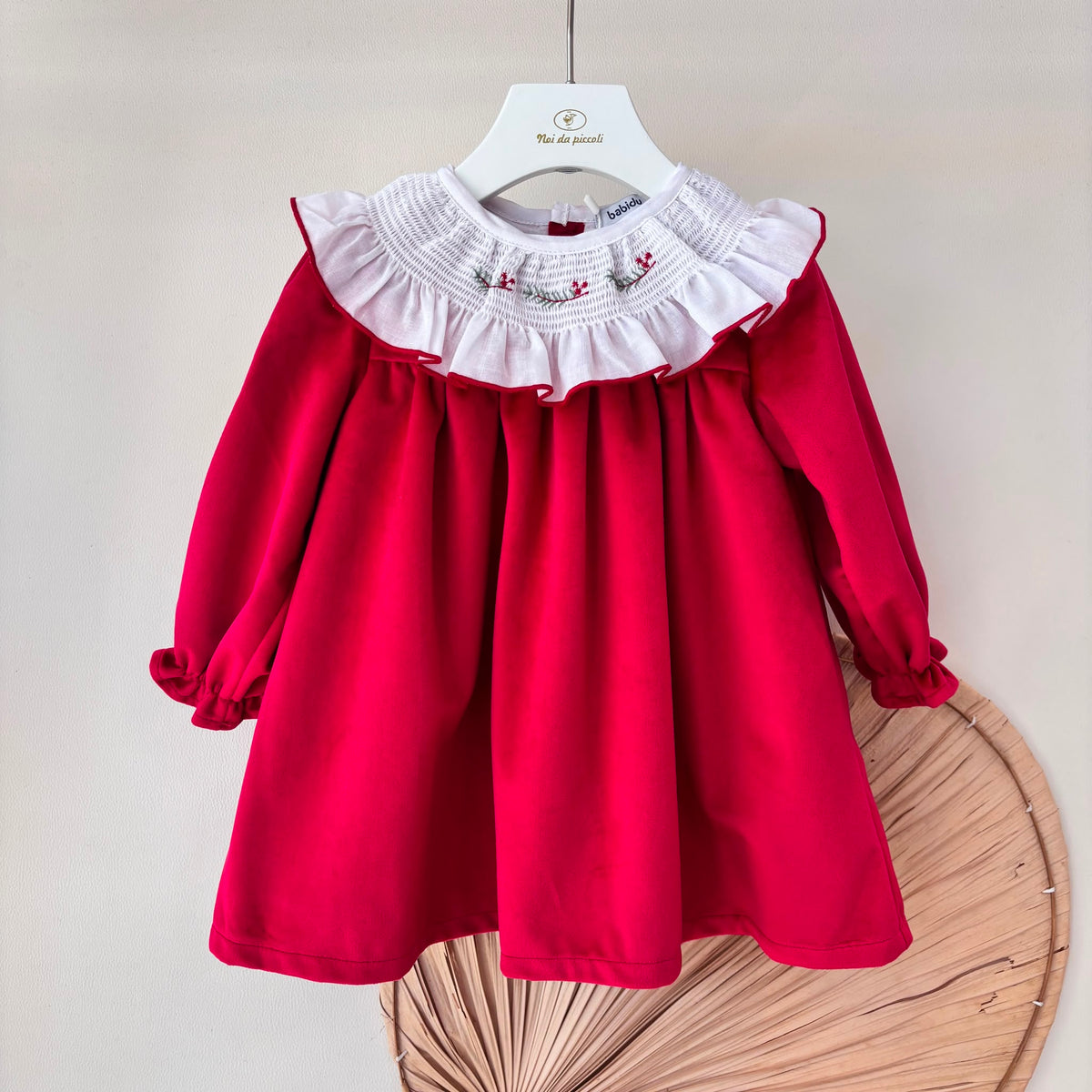 vestito IN VELLUTO ROSSO