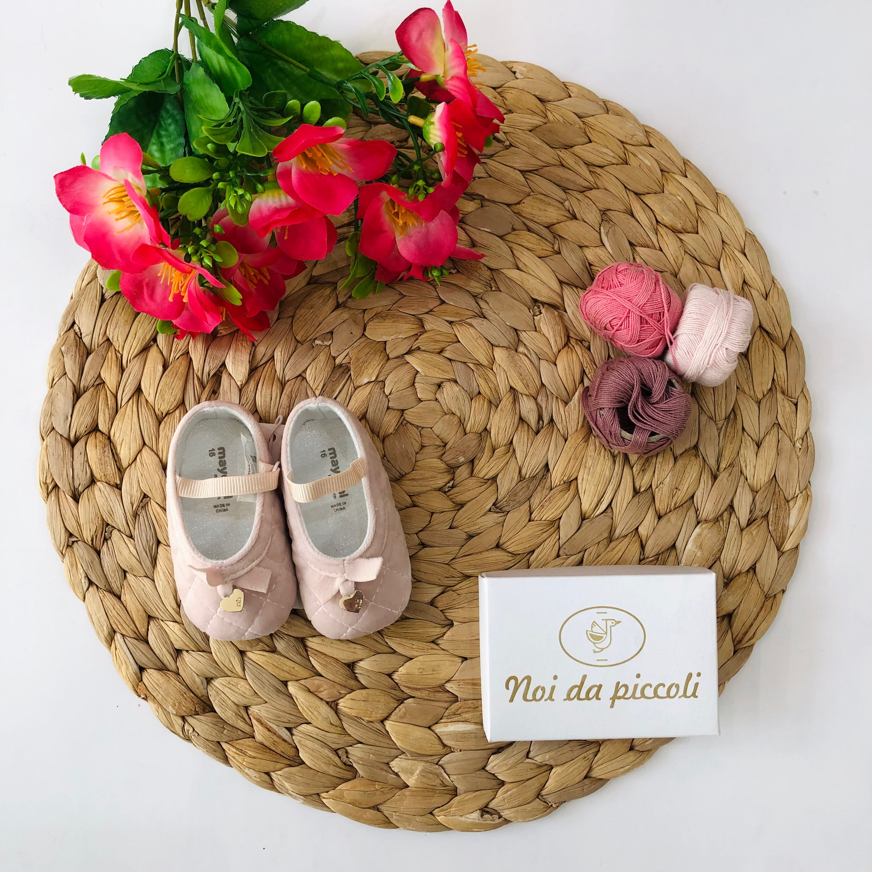 SCARPA A BAMBOLINA ROSA SOFT TRAPUNTATO VELLUTINO