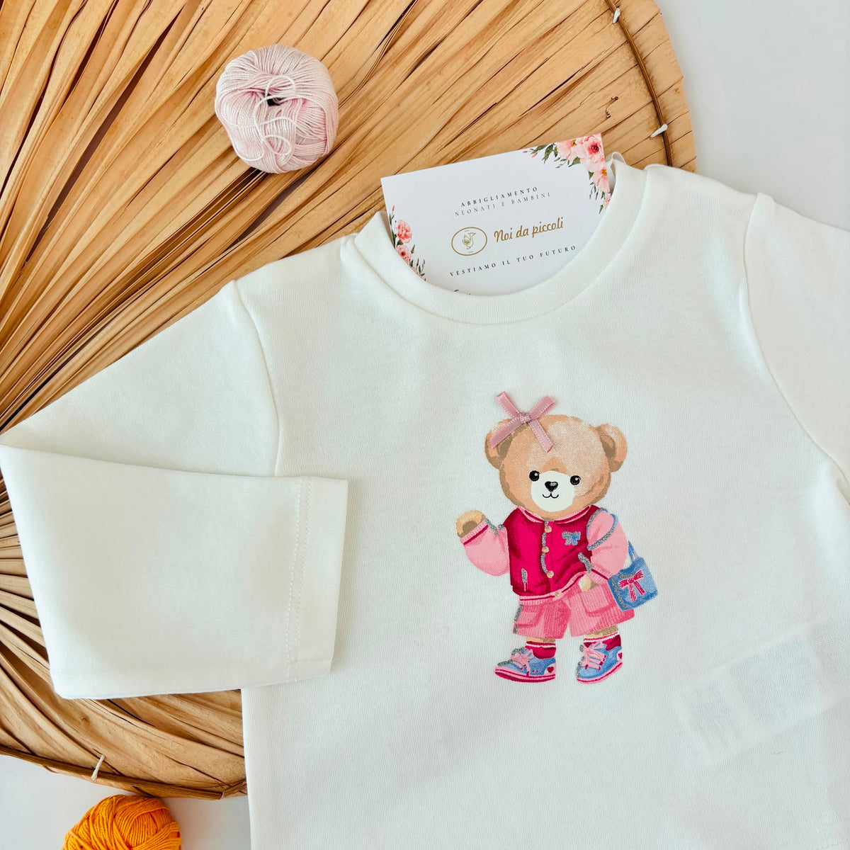 MAGLIA IN COTONE CALDO BIANCO
