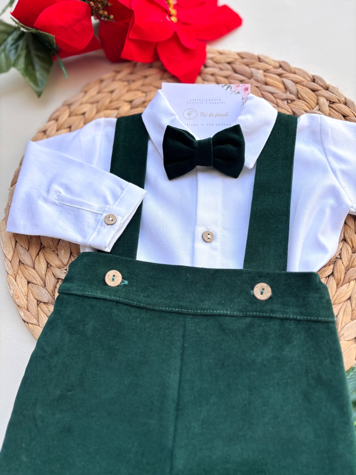 COMPLETO 2 PZ COTONE CALDO VERDE