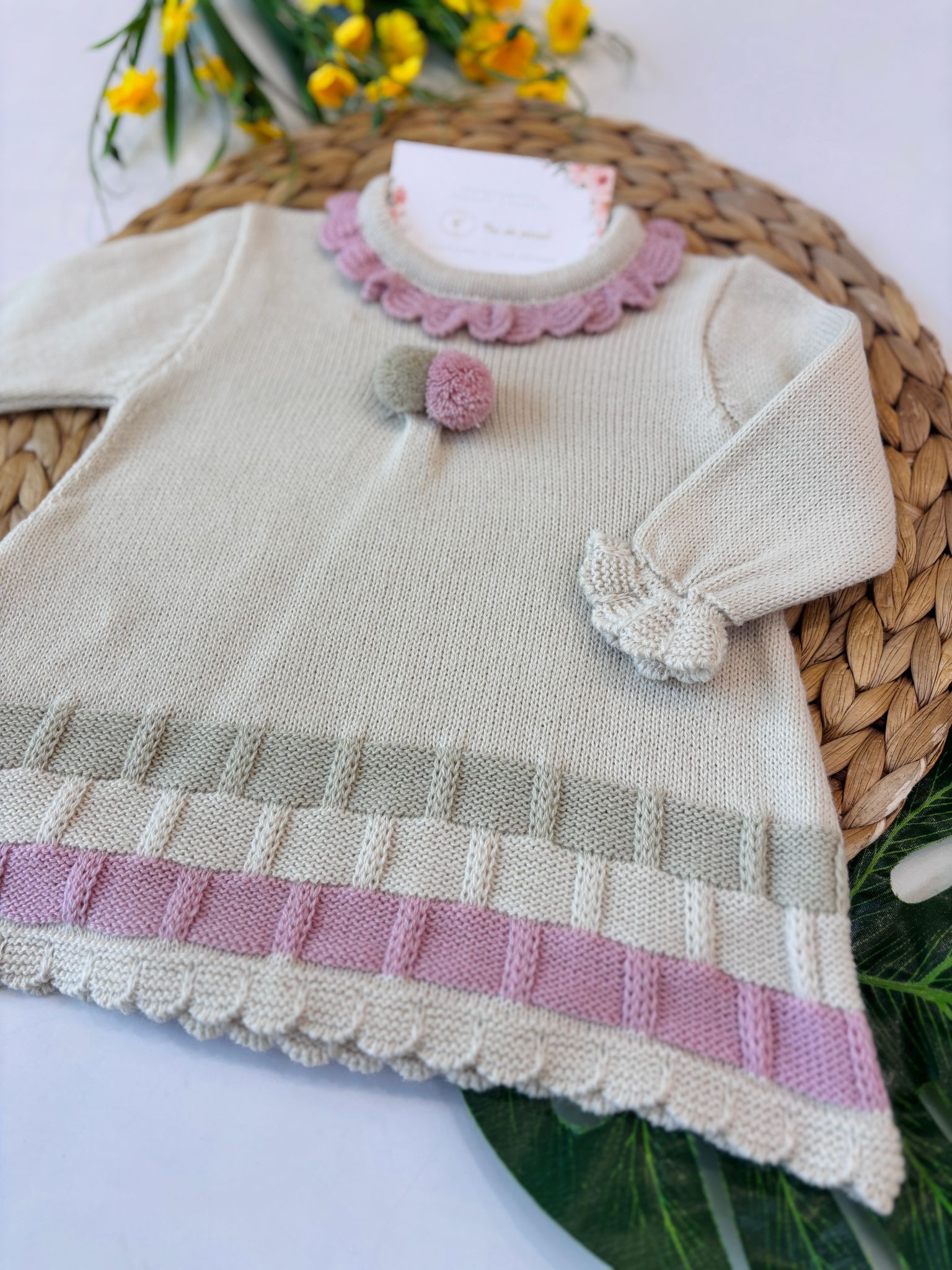 vestina FILATO CALDO BEIGE E ROSA
