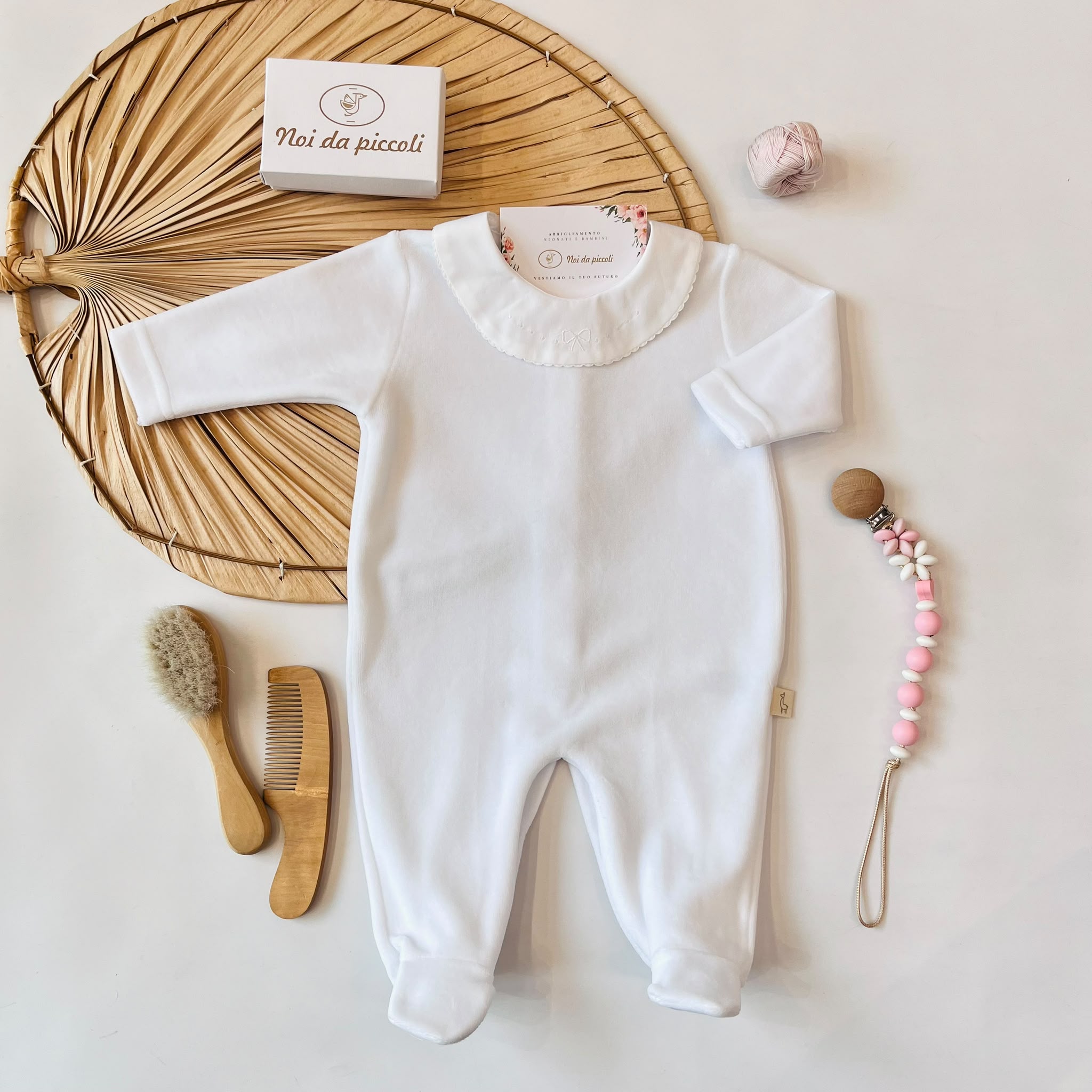 TUTINA CINIGLIA COLLO CON FIOCCHETTO BIANCO
