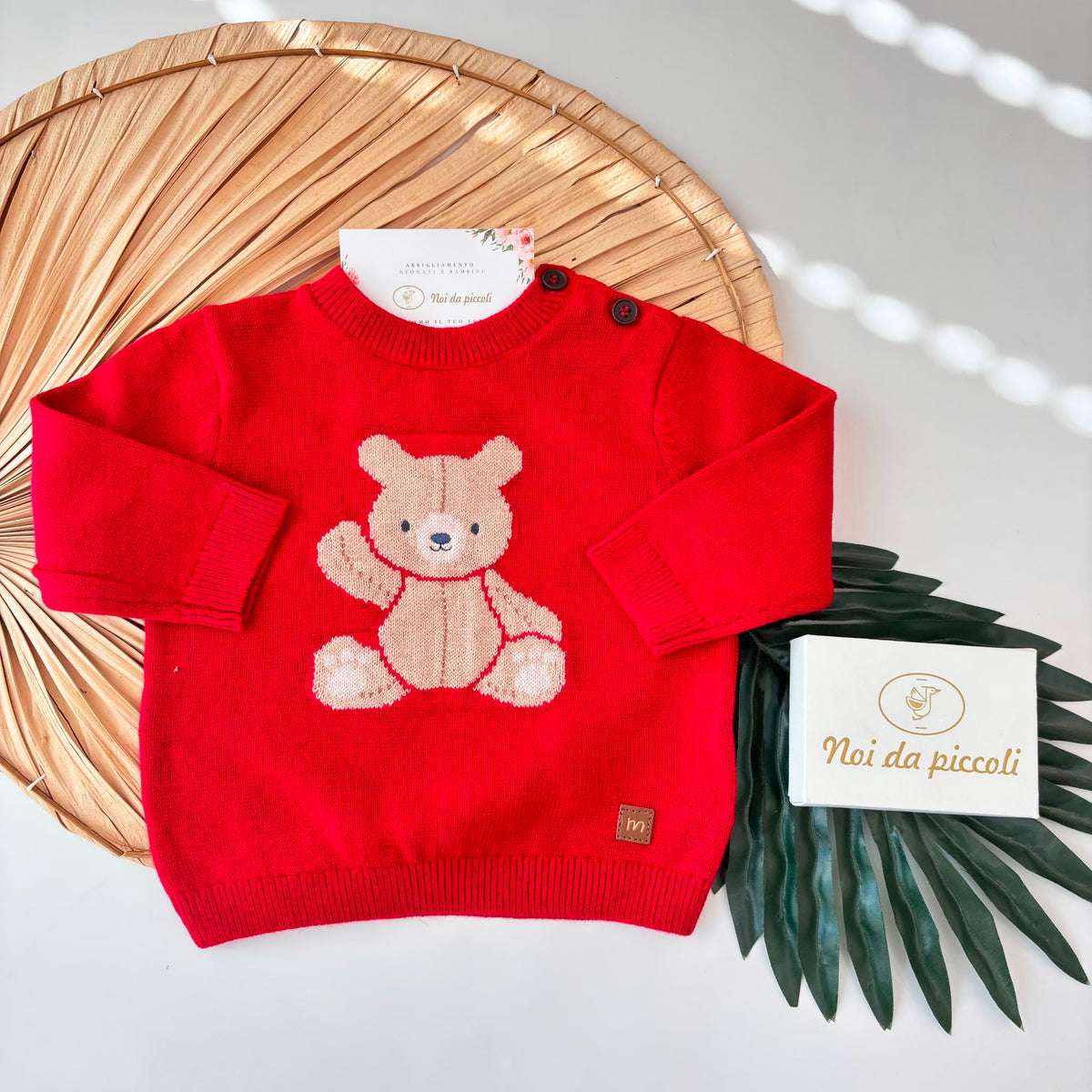 MAGLIONE IN FILATO CALDO ROSSO