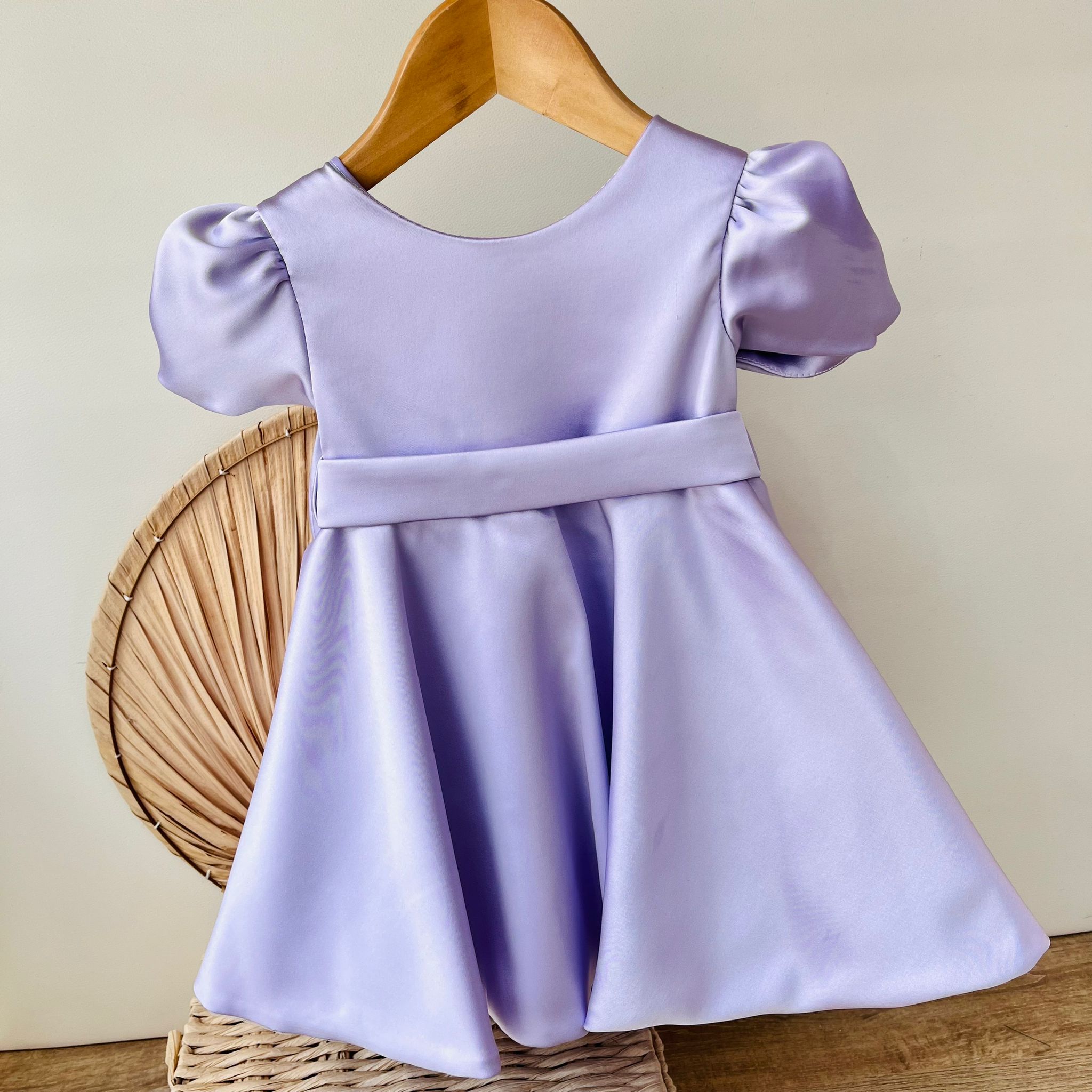 ABITO CERIMONIALE IN RASO LILLA