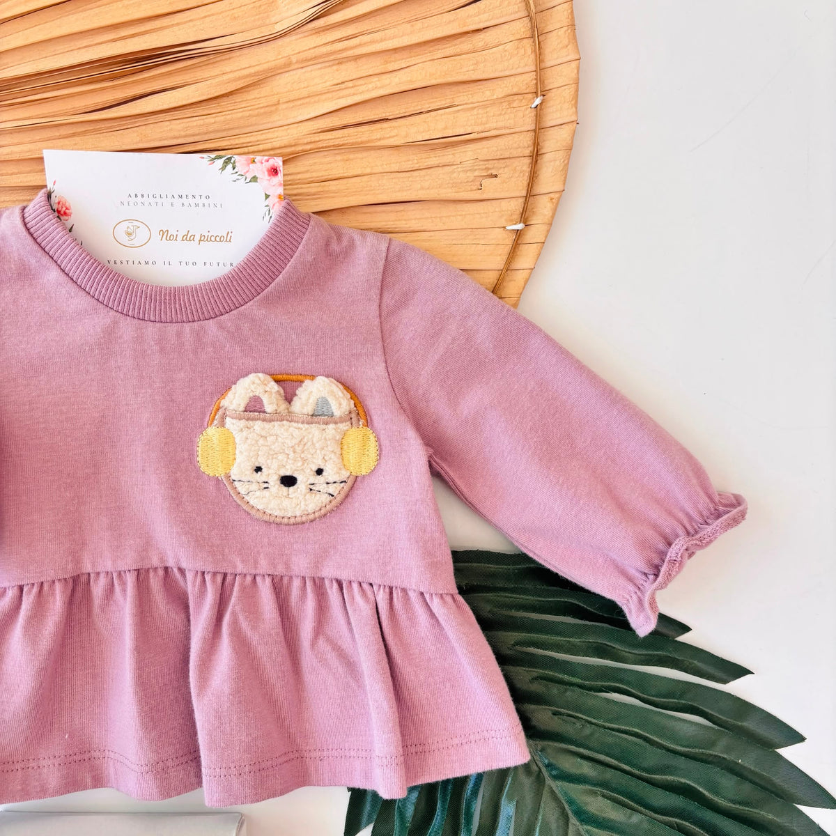 MAGLIA IN COTONE CALDO VIOLA