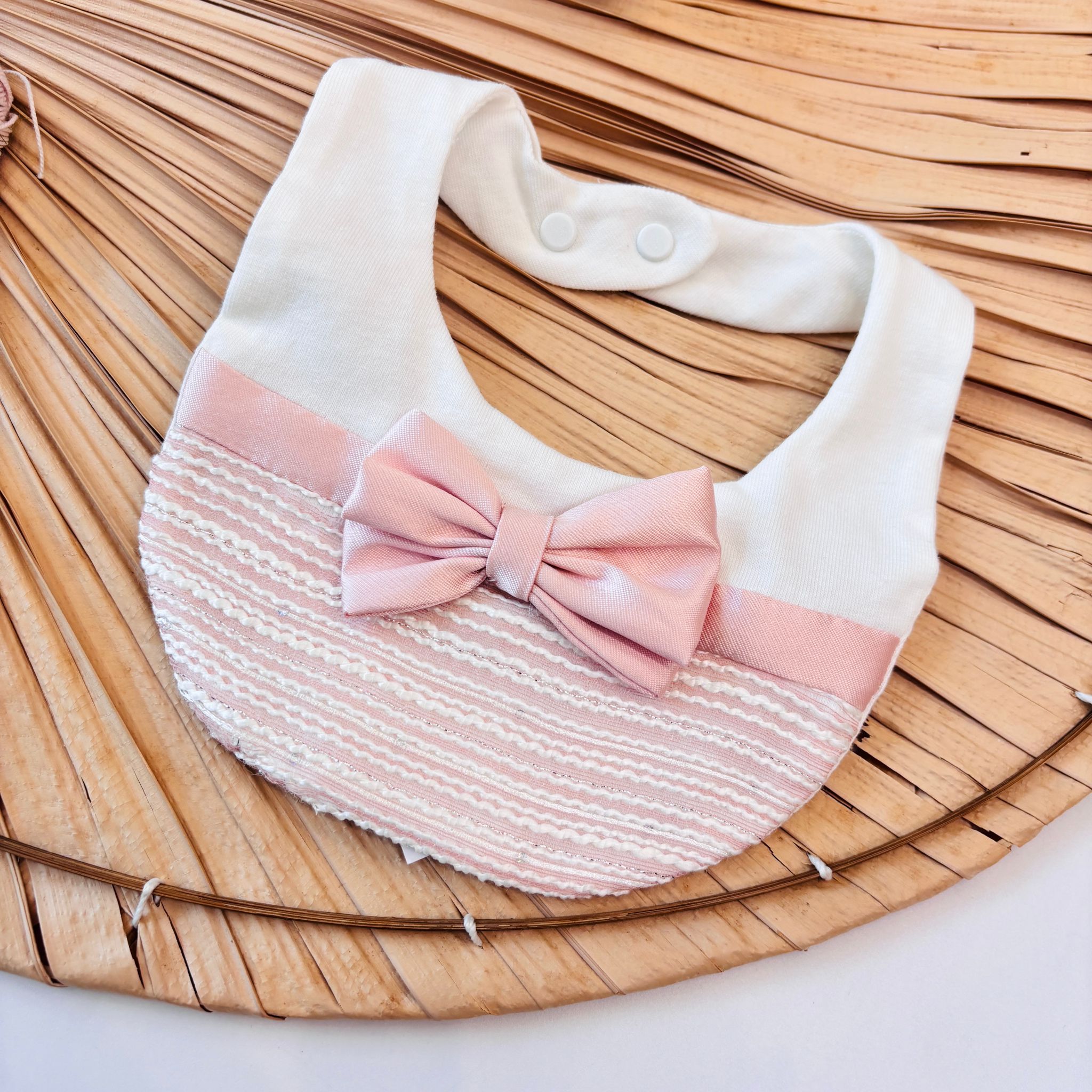 BAVETTA IN COTONE DEMETRA PANNA ROSA