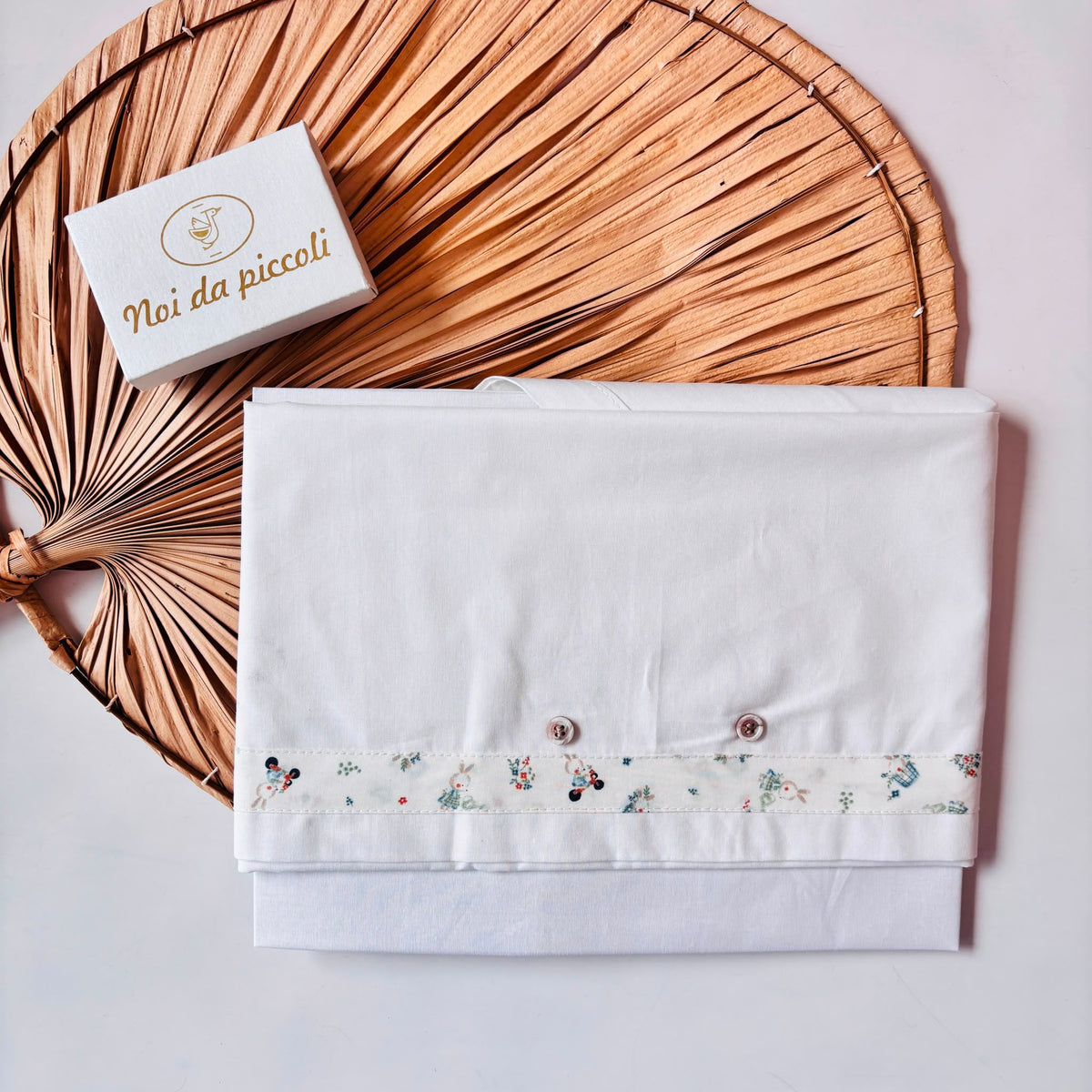 Set Lenzuola 100% Cotone Panna Bebe' Margo'