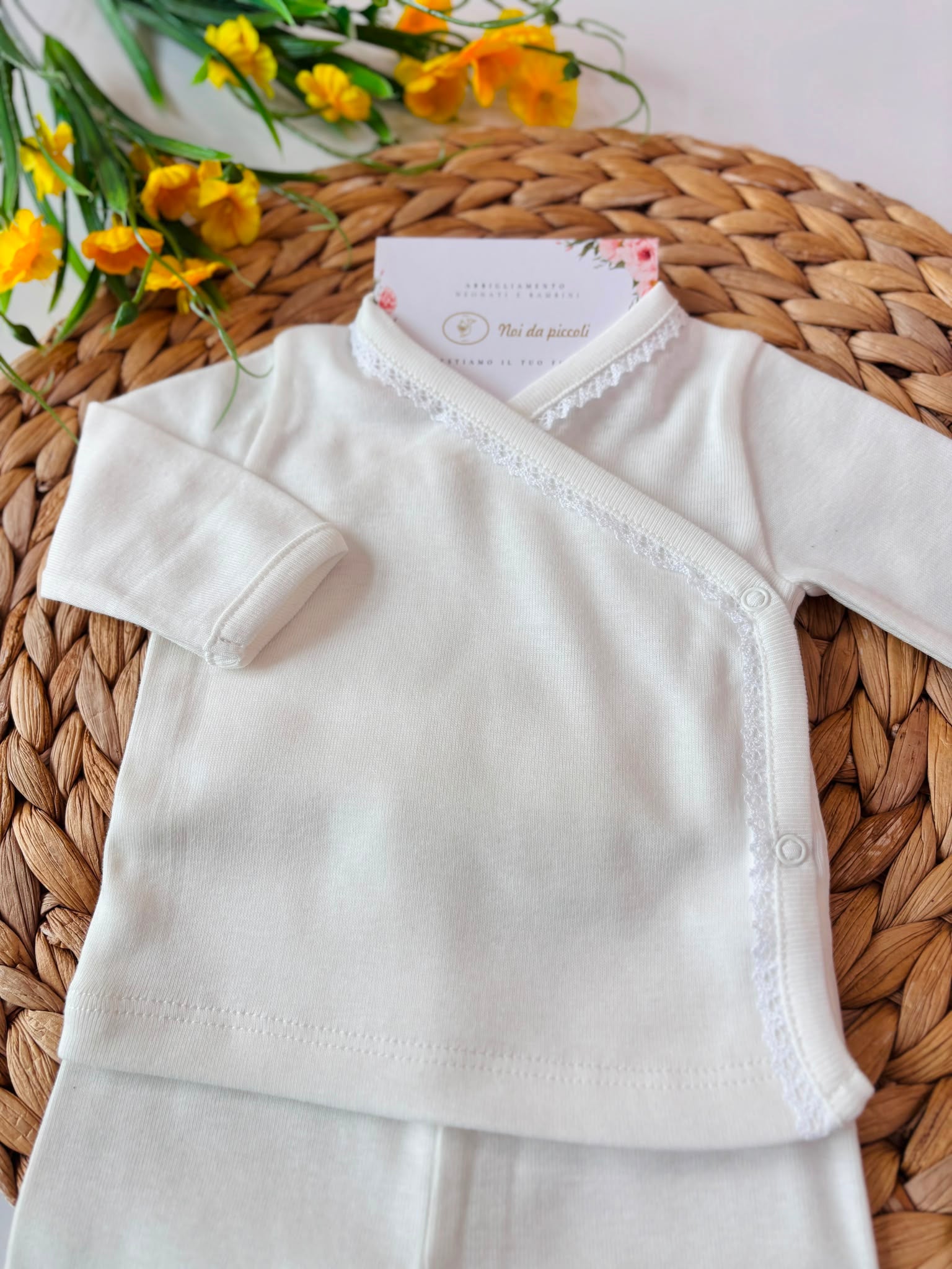 SET NASCITA COTONE CALDO BIANCO