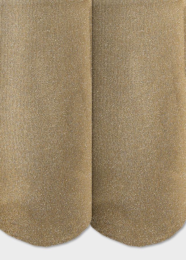 COLLANT GLITTERATO IN FILATO CALDO CHAMPAGNE