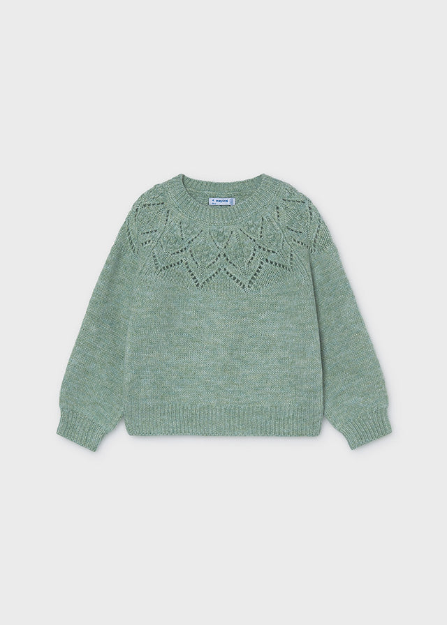 MAGLIONE IN FILATO CALDO VERDE