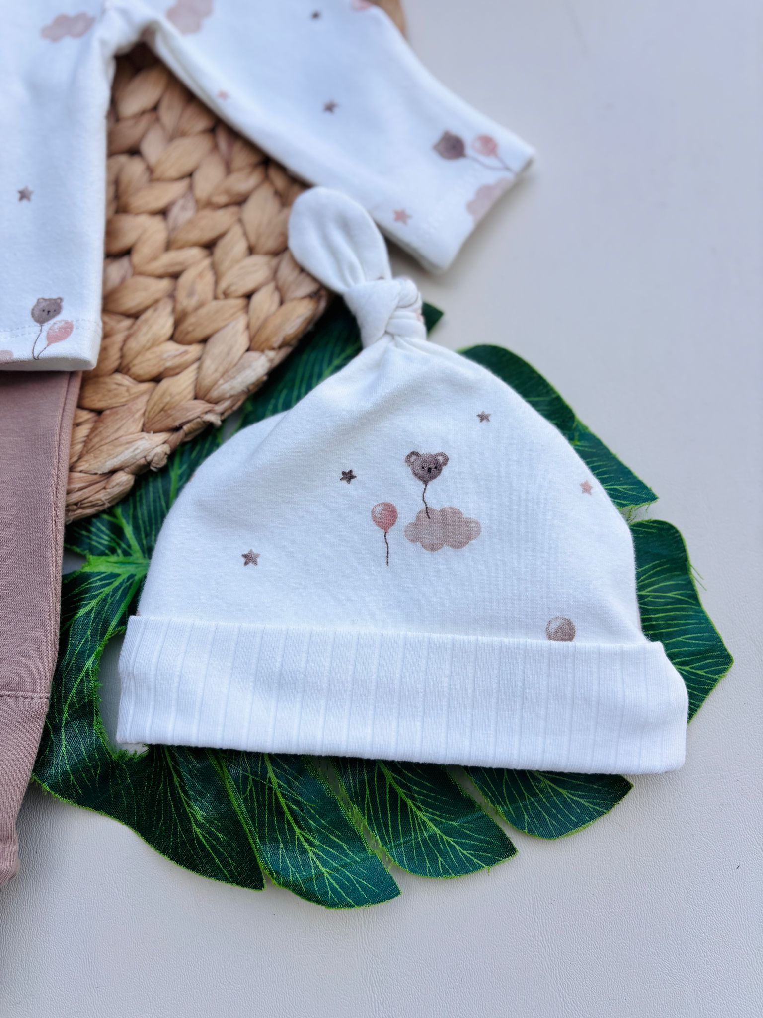 COMPLETO 3 PZ IN CALDO COTONE ORSETTI Marrone