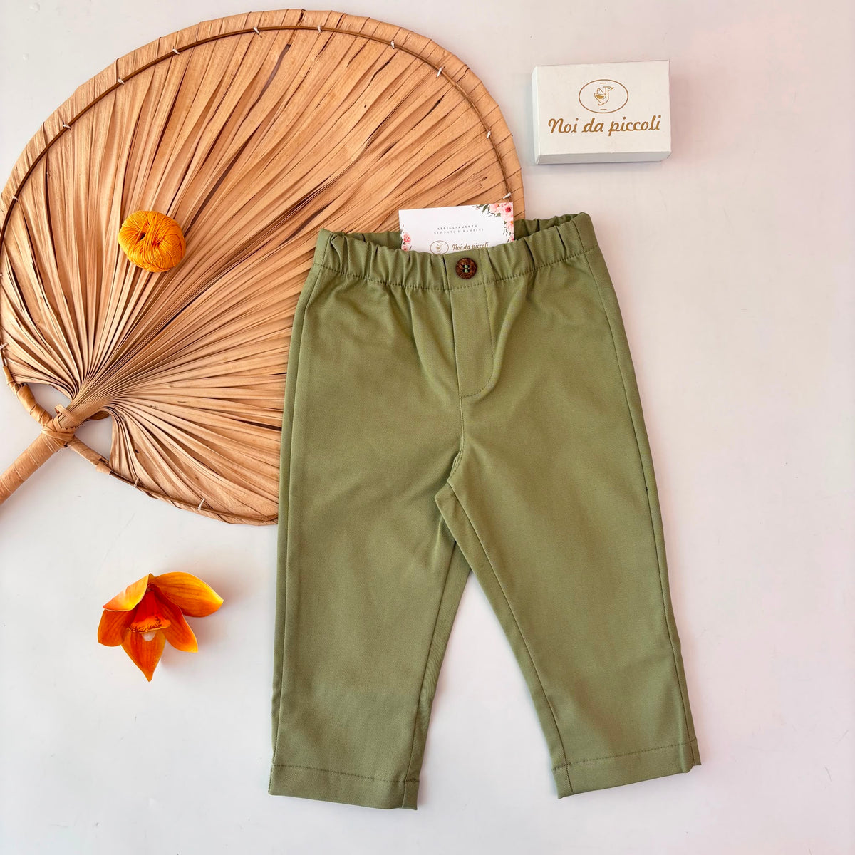 PANTALONE London caldo cotone VERDE