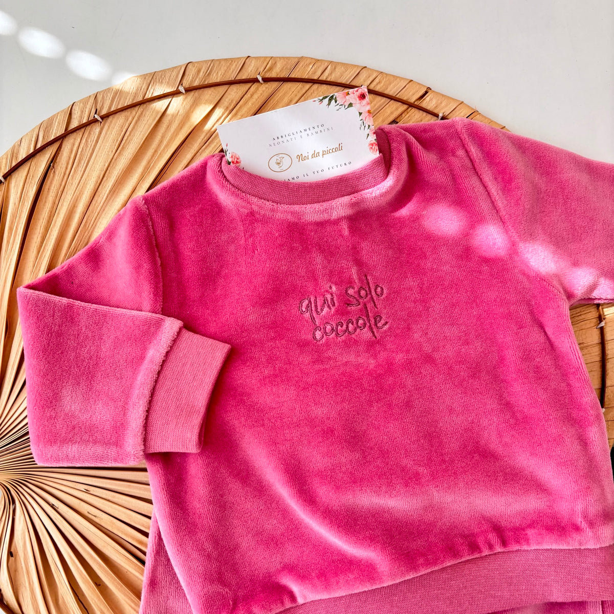 COMPLETO IN CINIGLIA ROSA