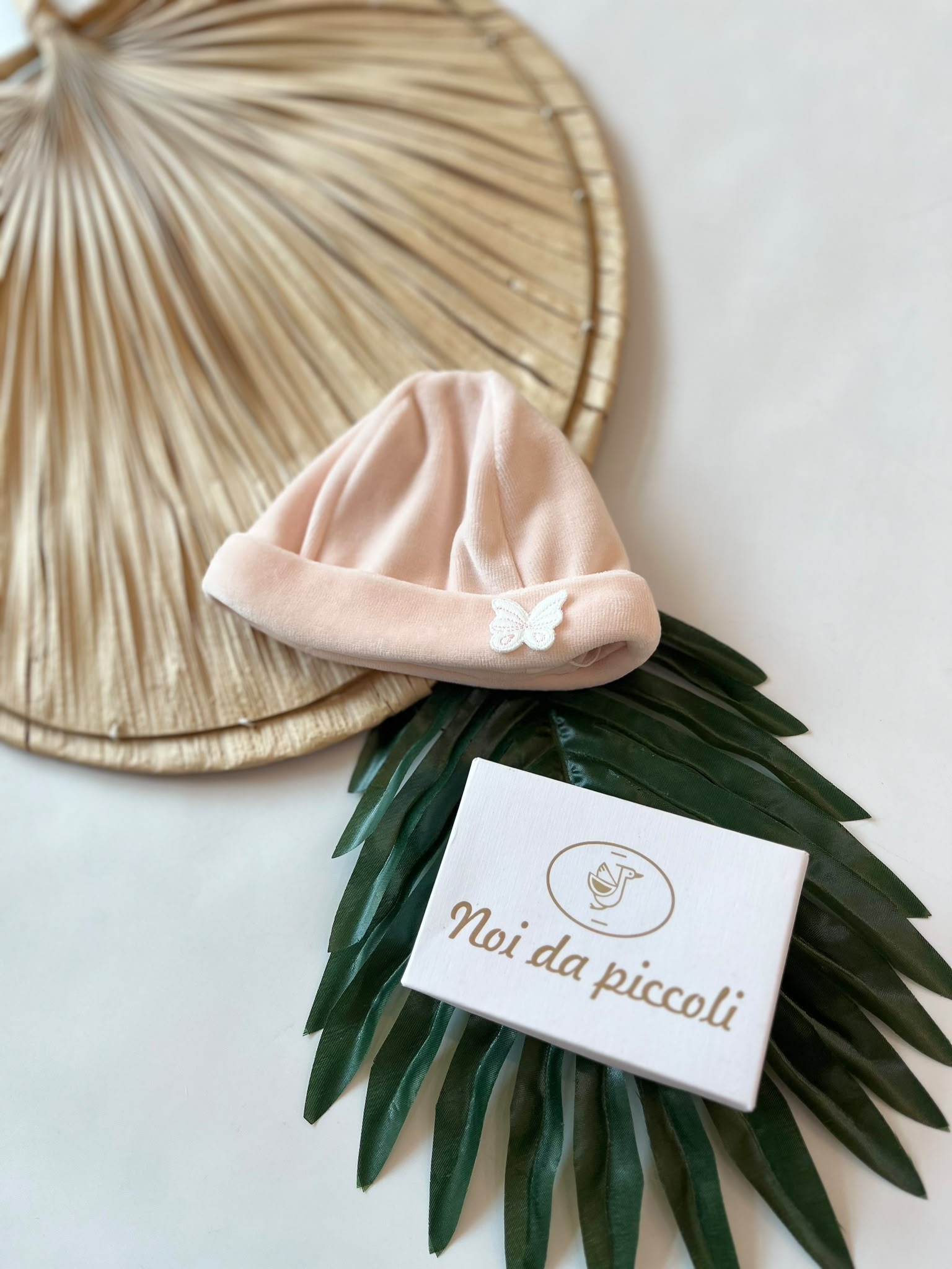 CAPPELLO IN CINIGLIA BUTTERFLY ROSA