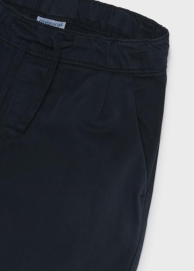 PANTALONE IN COTONE CALDO BLU