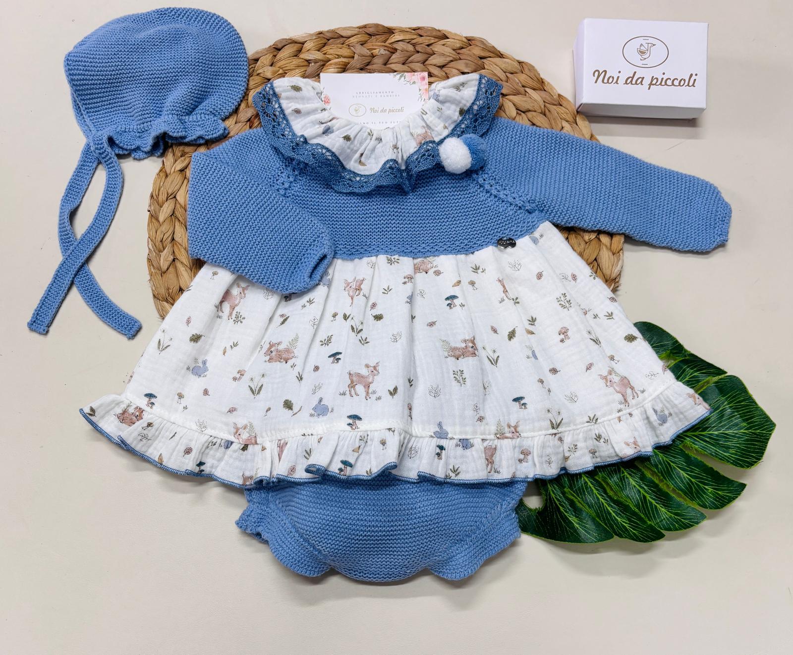 ABITINO CON CULOTTE FILATO CALDO CIELO