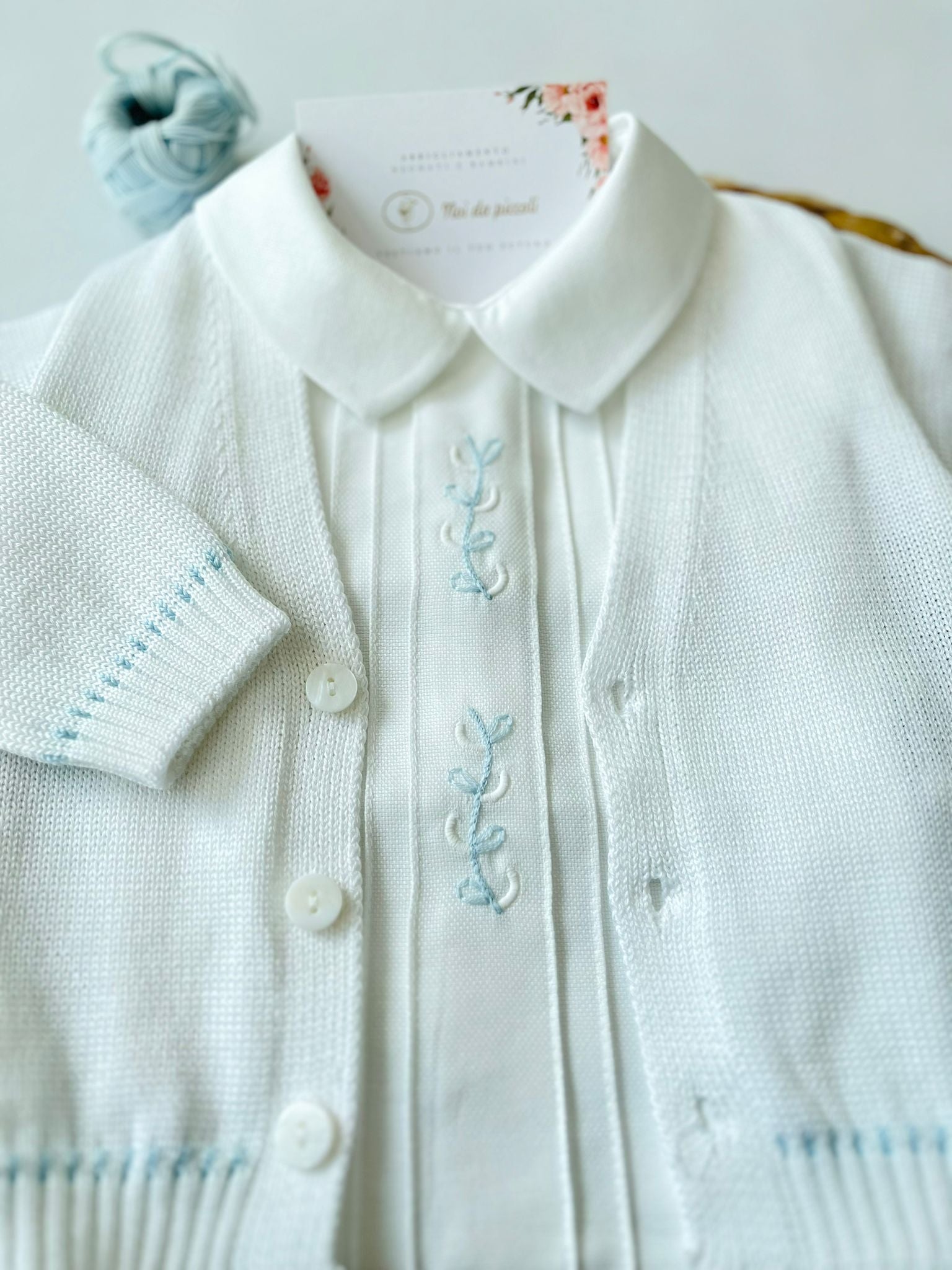 COMPLETO 3PZ PRINCE BIANCO CIELO