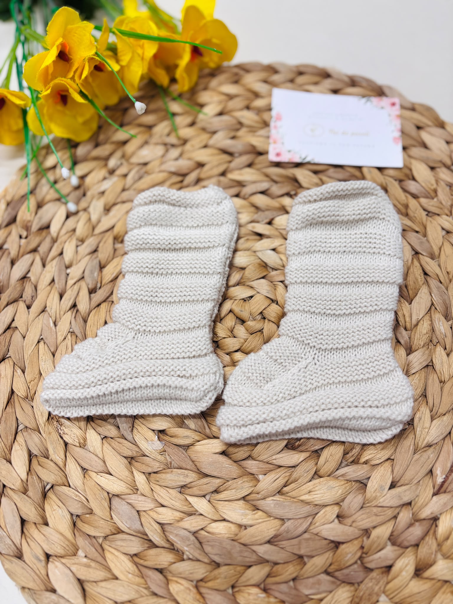 CALZINI FILATO CALDO BEIGE