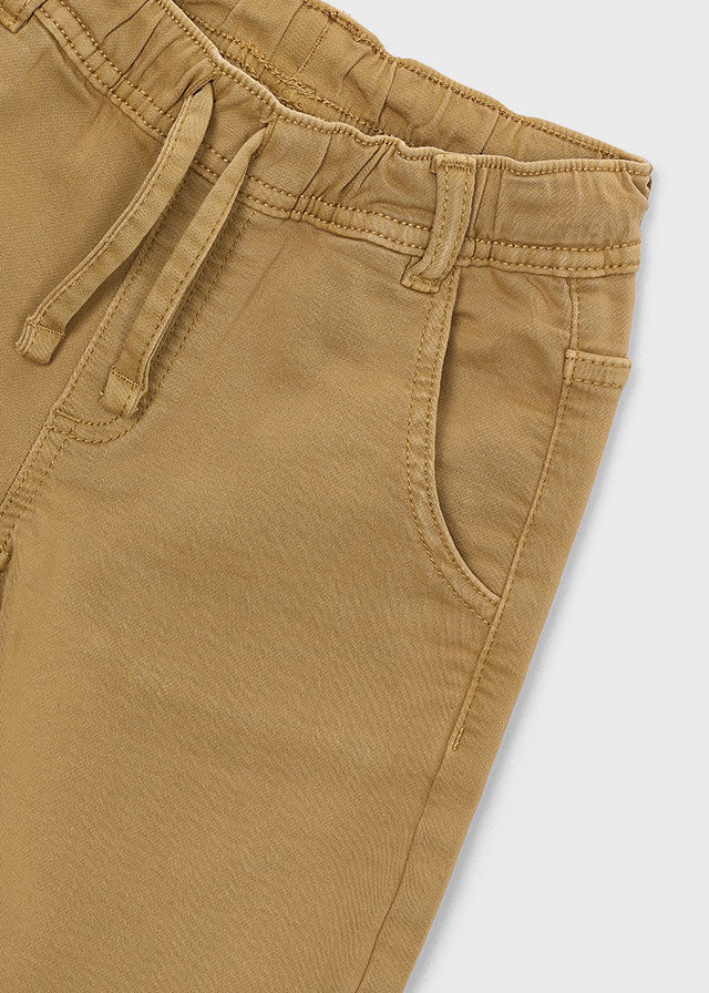 PANTALONE IN COTONE CALDO SENAPE