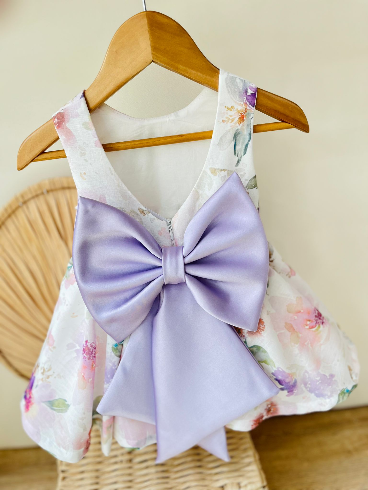 ABITO FLOREALE FASCIA VERDE