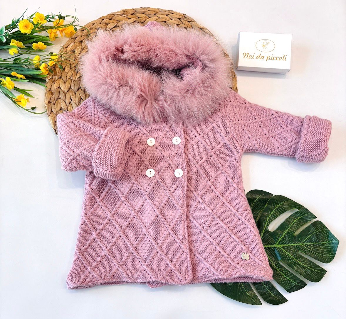 CAPPOTTINO FILATO CALDO ROSA