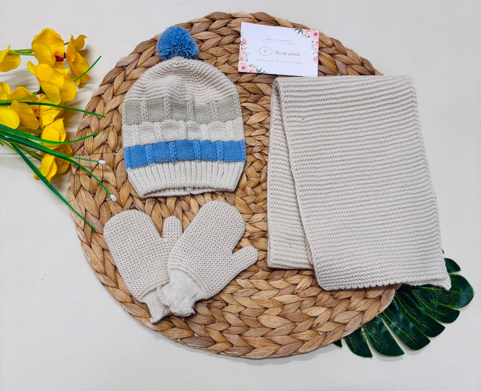 set 3 pz FILATO CALDO CREMA