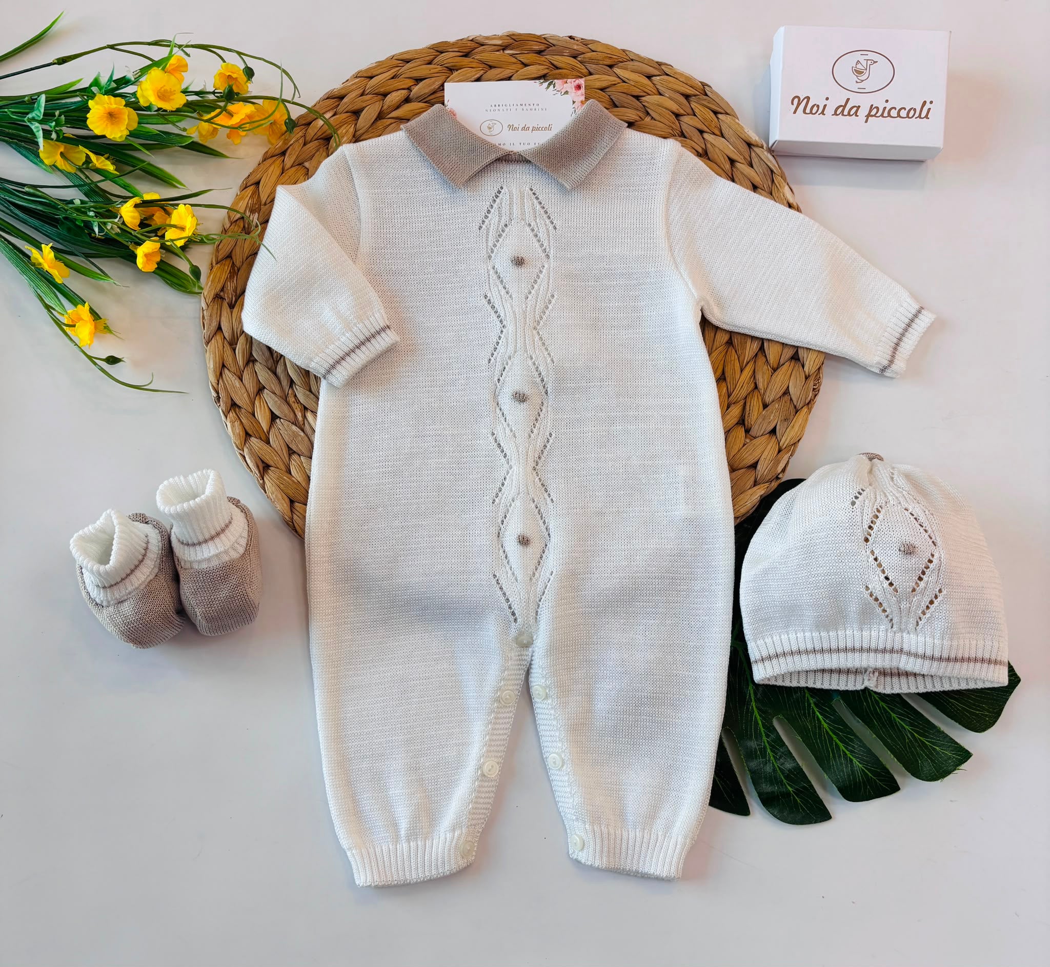 TUTINA CON PARURE BIANCO