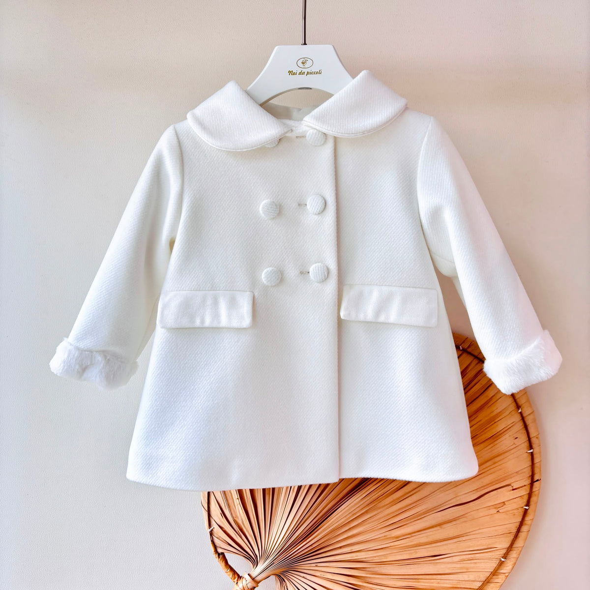 CAPPOTTO IN PANNO CANDIDO INVERNO PANNA