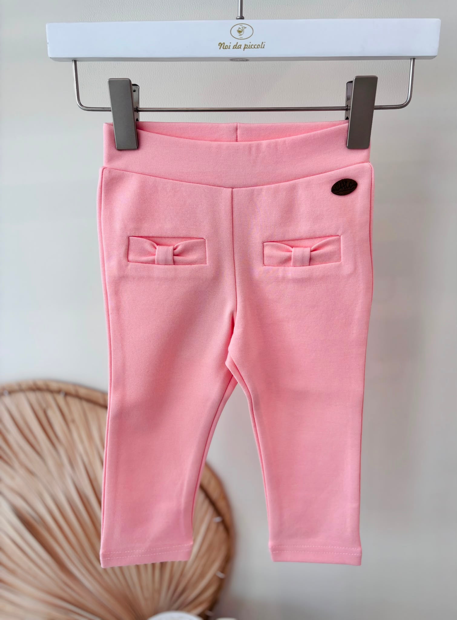 COMPLETO IN COTONE CALDO ROSA BABY CON STAMPA FRONTALE SCARPINE