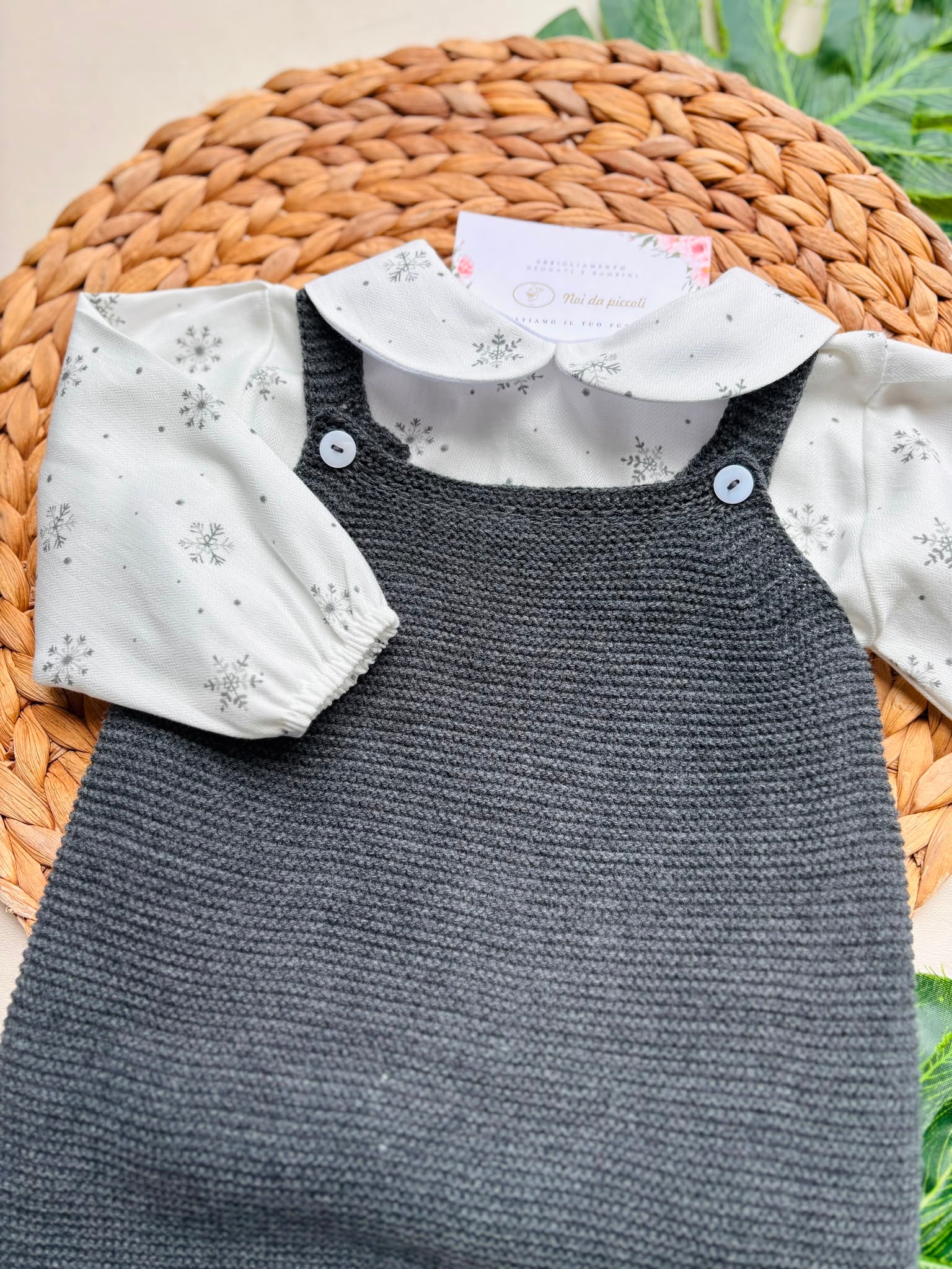 completo 2 pz FILATO CALDO GRIGIO
