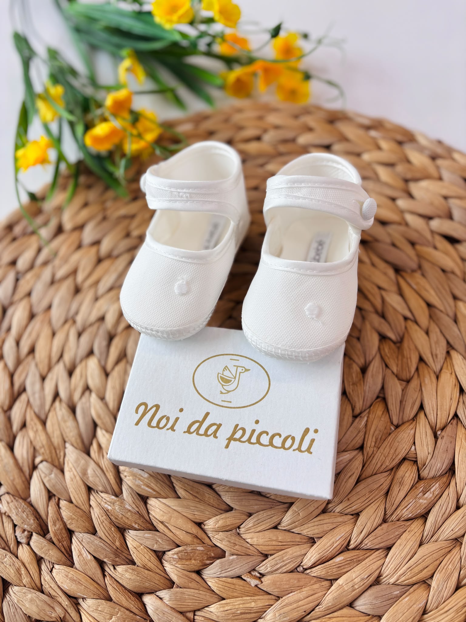 SCARPA BAMBOLINA POIS BIANCO